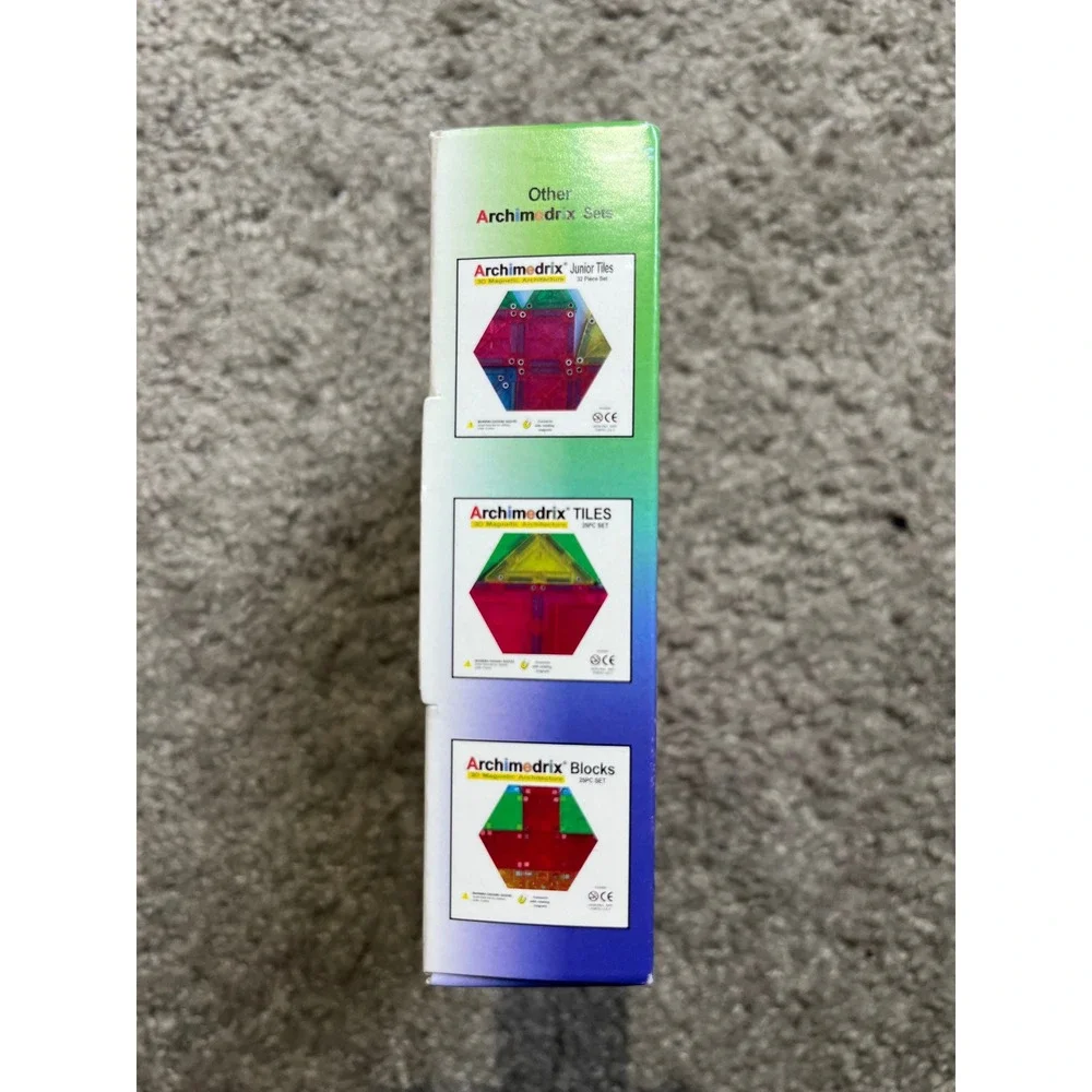 Archimedrix Frames 3D Magnetic Architecture Kids Multicolor 34pc Set NEW